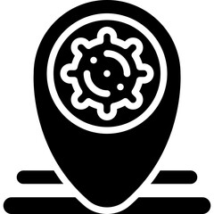 location pin solid icon