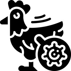 poultry solid icon