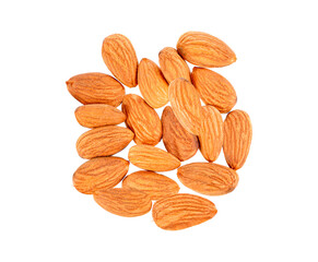 Almons nuts on  transparent png