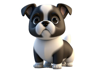 Obraz na płótnie Canvas cute baby dog cartoon clipart png 
