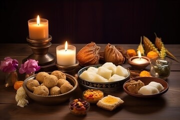 Obraz na płótnie Canvas Happy Diwali. Happy Diwali Concept. Happy Diwali Background. Happy Diwali Theme. Generative Ai