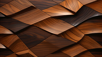 Abstract geometric wooden wall texture background with different color