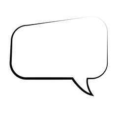 Digital png illustration of speech bubble with copy space on transparent background