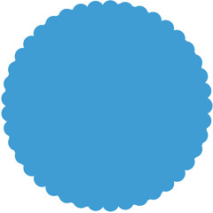 Digital png illustration of blue shape with copy space on transparent background