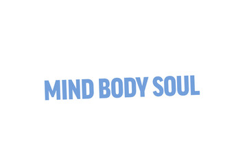 Digital png illustration of mind body soul text on transparent background