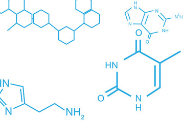 Digital png illustration of chemical formula on transparent background