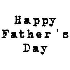 Digital png illustration of happy father's day text on transparent background