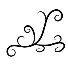 Flourish Swirl Embellishment Wedding Invitation set