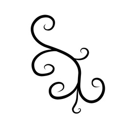 Flourish Swirl Embellishment Wedding Invitation set