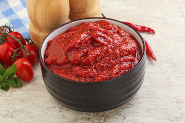 Natural organic pure tomato pasta