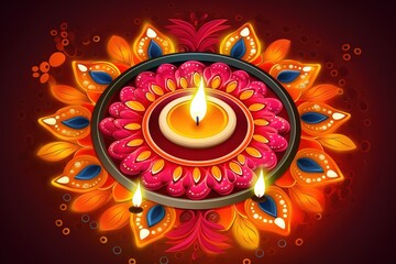 Happy Diwali. Happy Diwali Concept. Happy Diwali Background. Happy Diwali Theme. Generative Ai