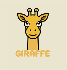 giraffe animal logo design idea vector, giraffe logo icon