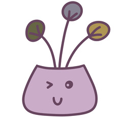 illustration of a bag with flowers