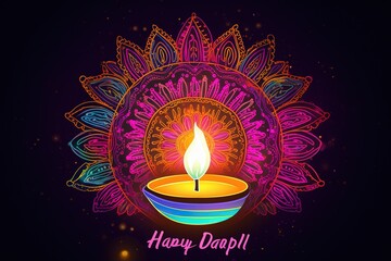 Happy Diwali. Happy Diwali Concept. Happy Diwali Background. Happy Diwali Theme. Generative Ai