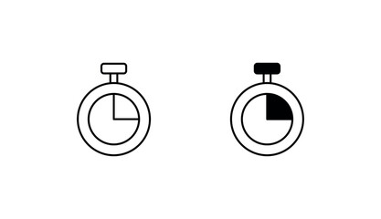 Count Down icon design with white background stock illustration