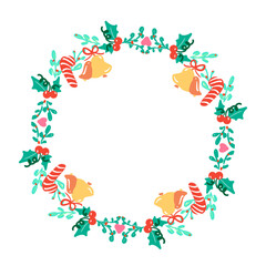 Fototapeta na wymiar Christmas wreath 