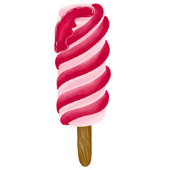 Strawberry ice cream