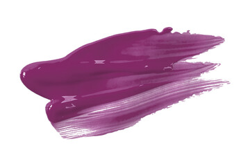 Shiny dark purpley brush watercolor painting isolated on transparent background. watercolor png