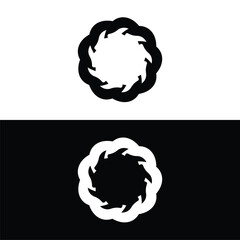 Circle vector logo template design . Circle icon illustration