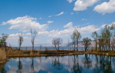 Erhai Lake in Dali , Yunnan Province,  southwest China