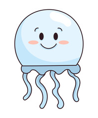 Jellyfish Sticker Bookmark