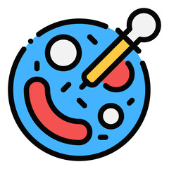 bacteria pipette icon