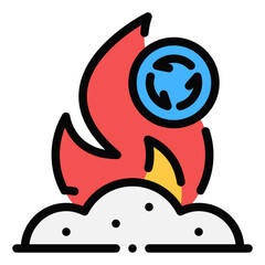incineration icon