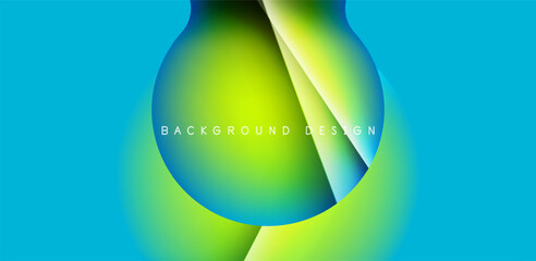 Colorful circle abstract background. Template for wallpaper, banner, presentation, background