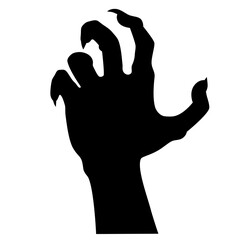 Halloween zombie hand silhouette  © Mimidesign
