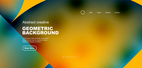 Circles, round shapes and lines with fluid gradients abstract background. Vector illustration for wallpaper, banner, background, leaflet, catalog, cover, flyer