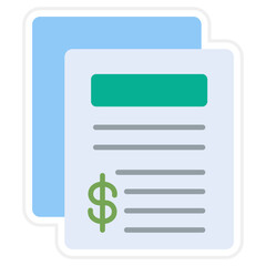 Fototapeta premium Contract Icon