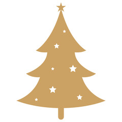 Modern Minimal Merry Christmas Icon