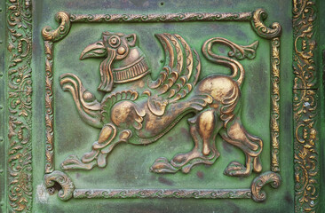 Amazing Details of Batumi State Drama Theatre Door Panel, Batumi City, Adjara Region, Georgia