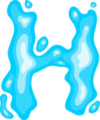 Water Letter H
