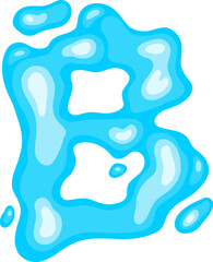 Water Letter B