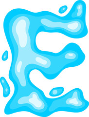 Water Letter E