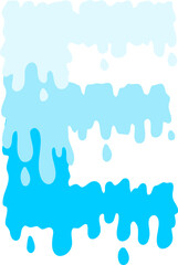 Obraz premium Water Drop Letter E