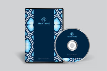Geometric DVD cover template design