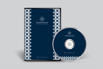 Modern  DVD cover design blue color