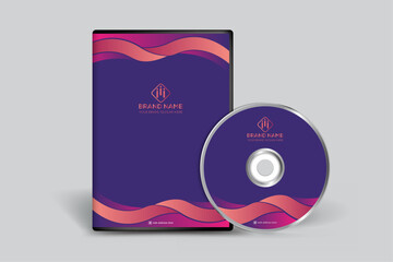 Gradient  luxury horizontal DVD cover template