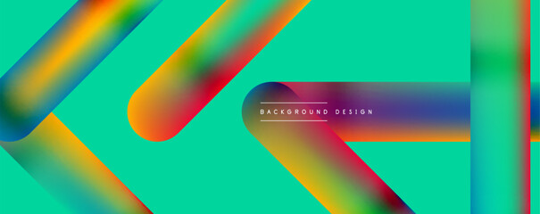 Straight lines minimalist abstract background with fluid colors. Vector Illustration For Wallpaper, Banner, Background, Card, Book Illustration, landing page