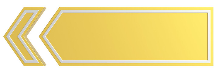 Previous button. Back button. 3D illustration.