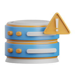 3d rendering server error isolated useful for cloud, network, computing, technology, database, server and connection design element