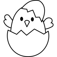 Chick Coloring Page