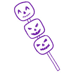 line drawing cartoon halloween candy