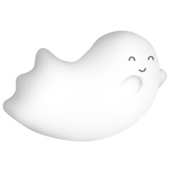 cartoon drawing cute ghost halloween.