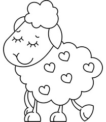 Sheep Coloring Page