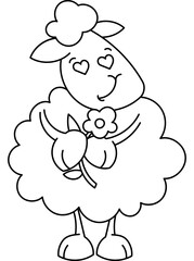 Sheep Coloring Page