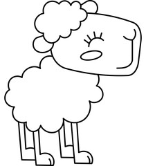 Sheep Coloring Page