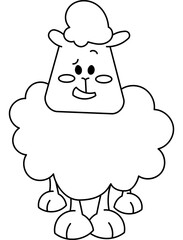 Sheep Coloring Page